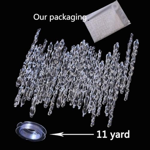 25 Pc Clear Icicle Ornament Set