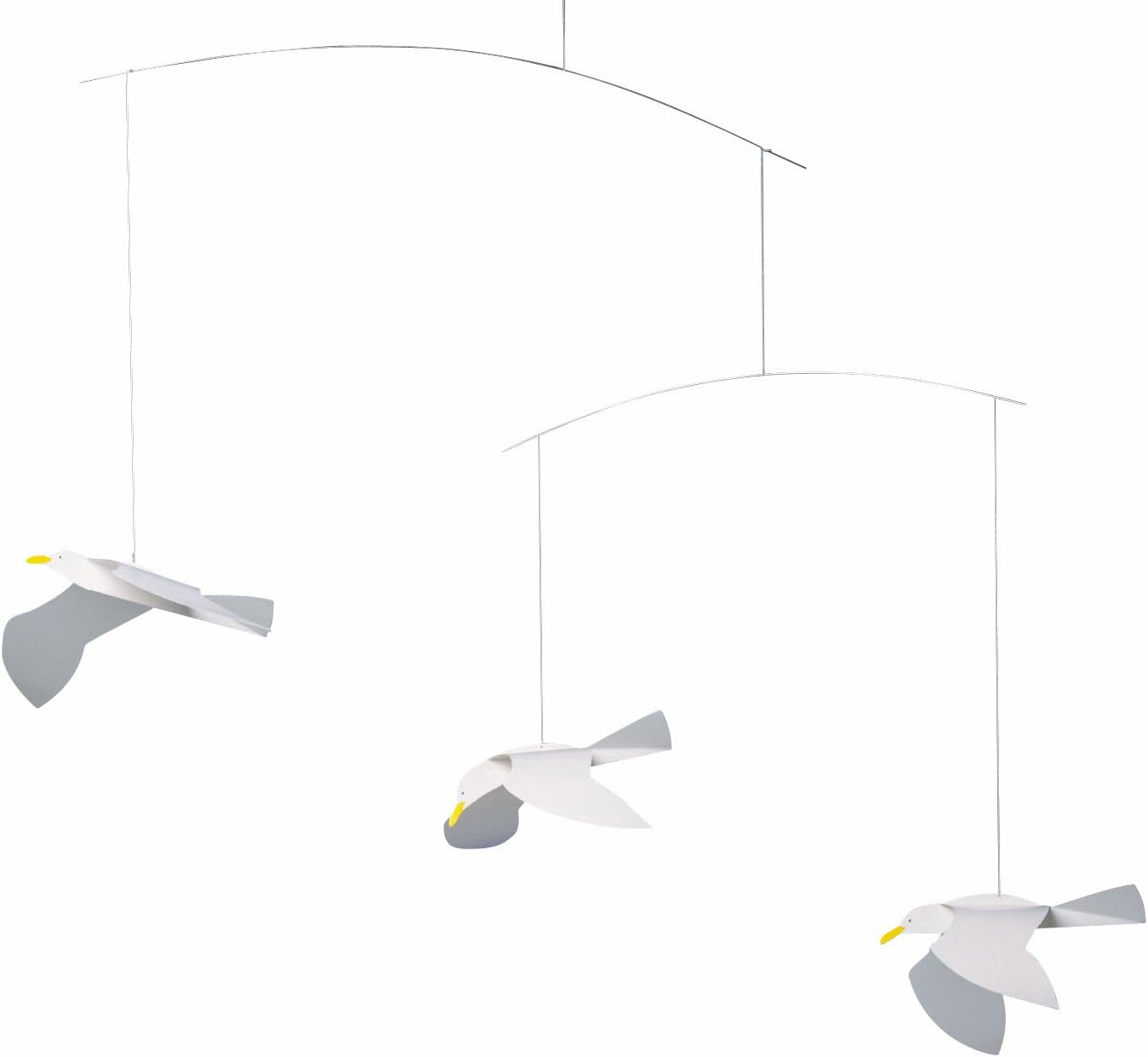 Flensted Mobiles Soaring Seagulls Hanging Mobile 16 Inches