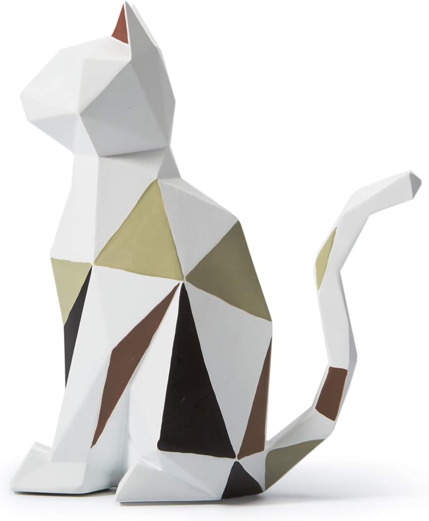 HAUCOZE Modern Geometric Cat Sculpture Statue 73 Inch