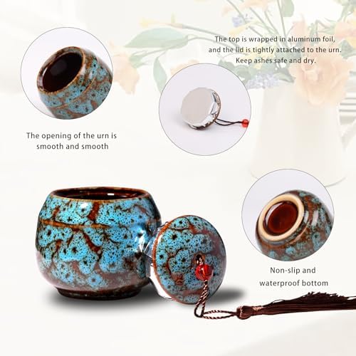 Small Urns for Human Ashes Set of 6 Mini Keepsake Urns
