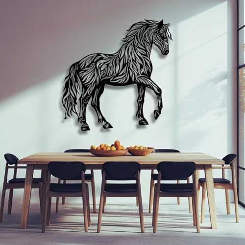 Flewfar Horse Wall Art Modern Metal Decor Steed