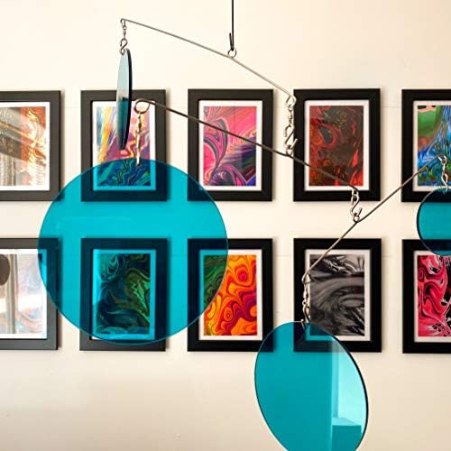 The Darling Clear Teal Kinetic Art Mobile