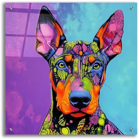 Epic Art Woof Deberman Wall Art 24x24