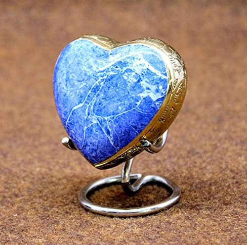 eSplanade Brass Mini Heart-Shaped Cremation Urn