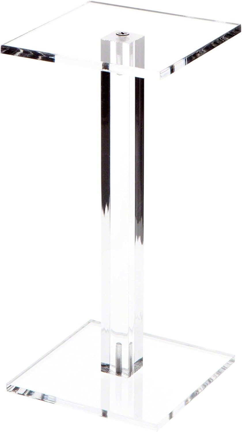 Plymor Clear Acrylic Square Riser Display Stand