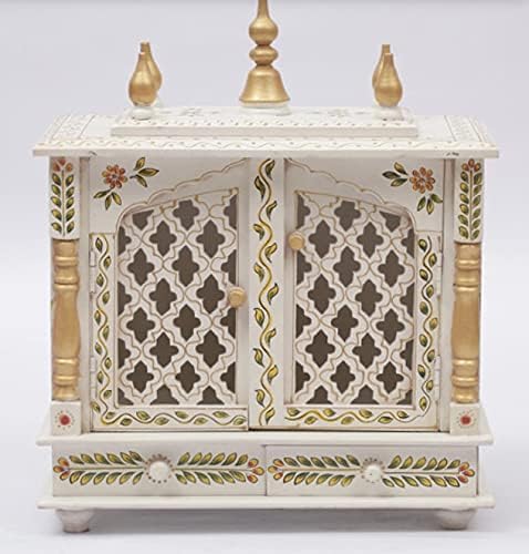 TAM Creatio Small Wooden Puja Mandir Wall Sculpture