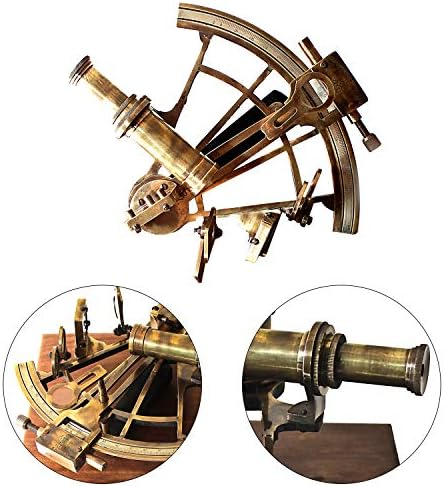 Antique German Brass Sextant Nautical Decor