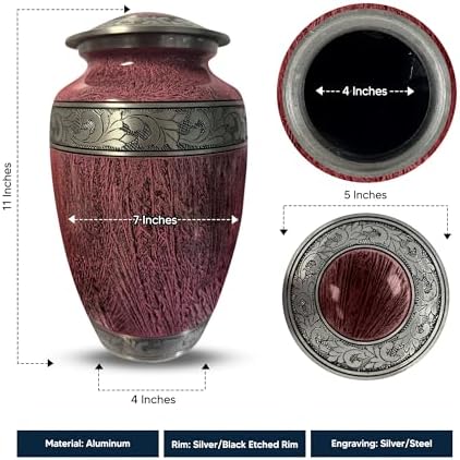 Personalized Cremation Urn with Funny Googly Eyes and Name