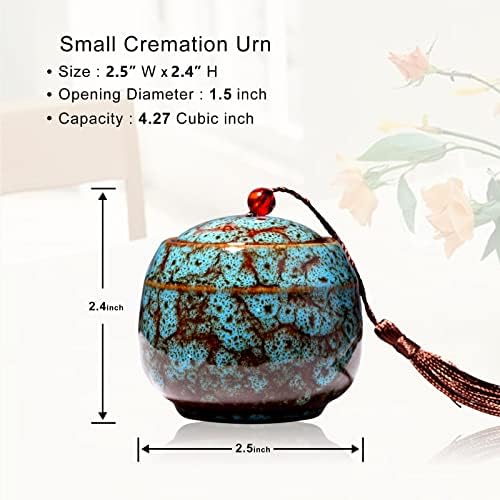 Small Urns for Human Ashes Set of 6 Mini Keepsake Urns