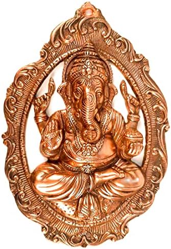 Apka Mart Lord Ganesha Wall Hanging - 16 Inch Copper