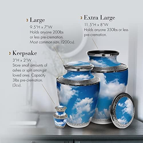 Prime Preferred Choice Heavenly Clouds Cremation Urn for Men