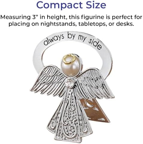 Bedside Angel Collectible Figurine with Crystal and Pearl