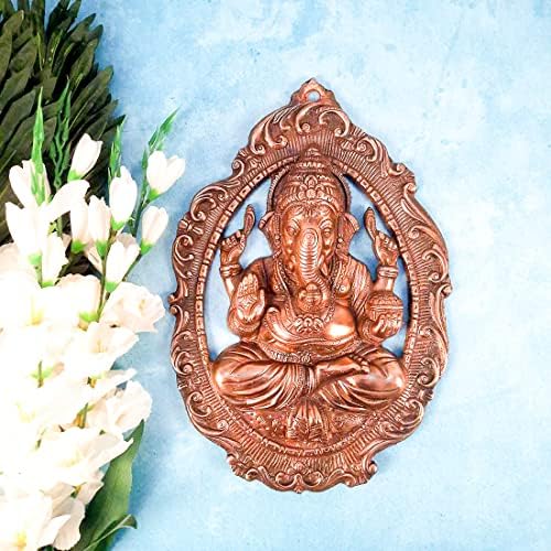 Apka Mart Lord Ganesha Wall Hanging - 16 Inch Copper