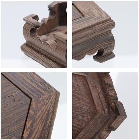 Traditional Craft Wooden Display Stand Hex Pedestal