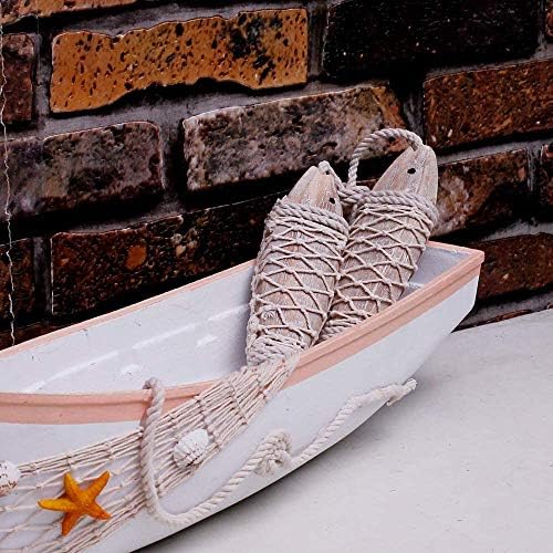 Antique Wood Fish Wall Hanging Decor Sculpture