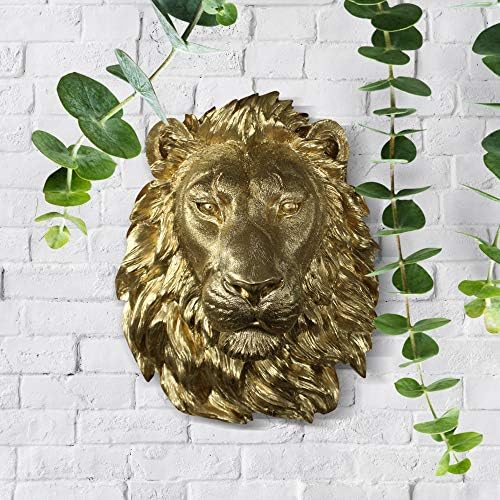 Wallcharmers Gold Lion Wall Sculpture