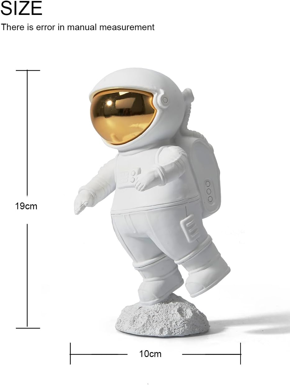HAUCOZE Astronaut Sculpture Modern Art Statue Table Centerpiece