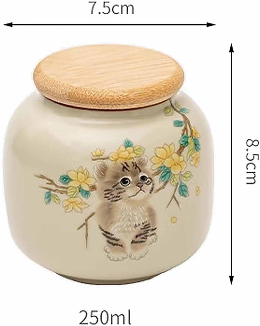 KaBuea Small Pet Cremation Urn - Ceramic White Memorial Keepsake
