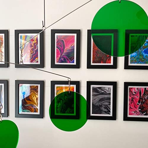 The Heavenly Clear Green Mid-Century Modern Hanging Art