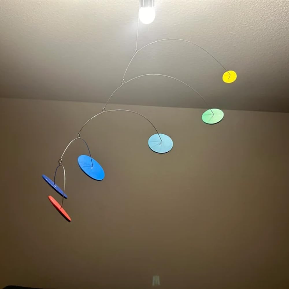 Vintage Kinetic Sculpture Hanging Mobile 25x15