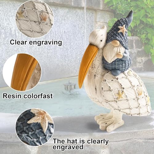 115 Inch Pelican Gnome Decor Figurine