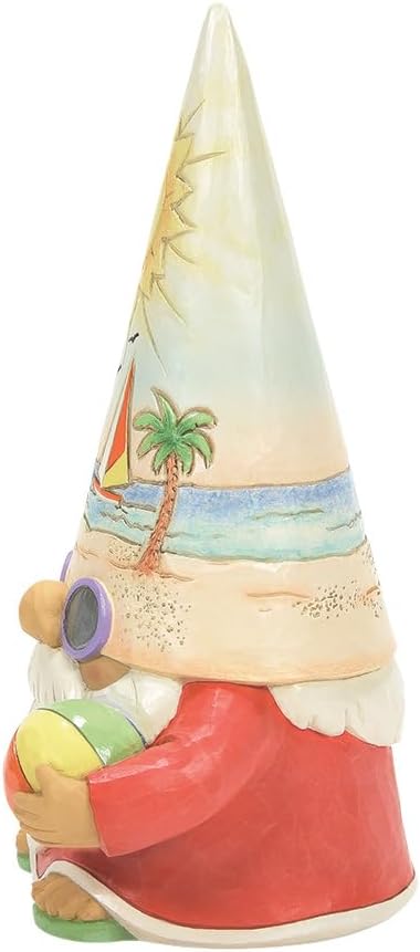 Enesco Heartwood Creek Coastal Gnome Figurine with Sunset and Beachball