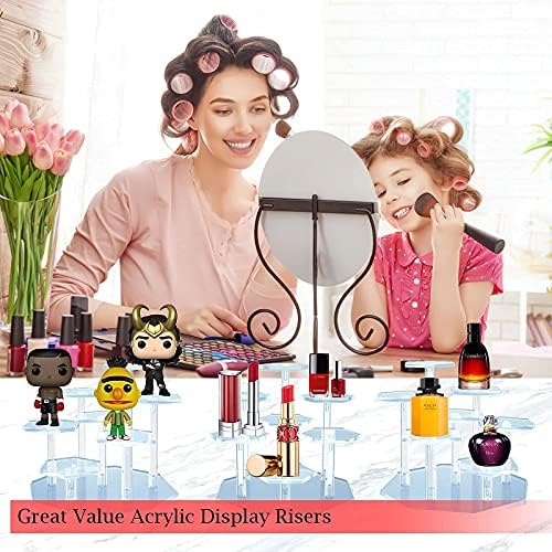 7-Tier Acrylic Display Stand for Collectibles and Jewelry