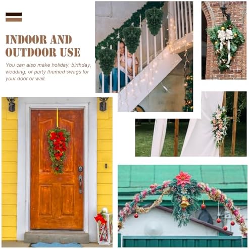 Grapevine Teardrop Swag Base 2 Pack for DIY Decor
