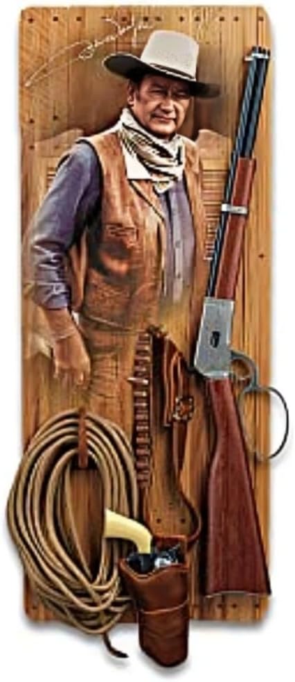 John Wayne Western Icon Wall Sculpture