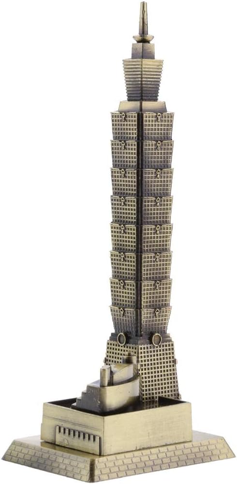 MERIGLARE Alloy Taipei 101 Tower Figurine Statue Decor Gift