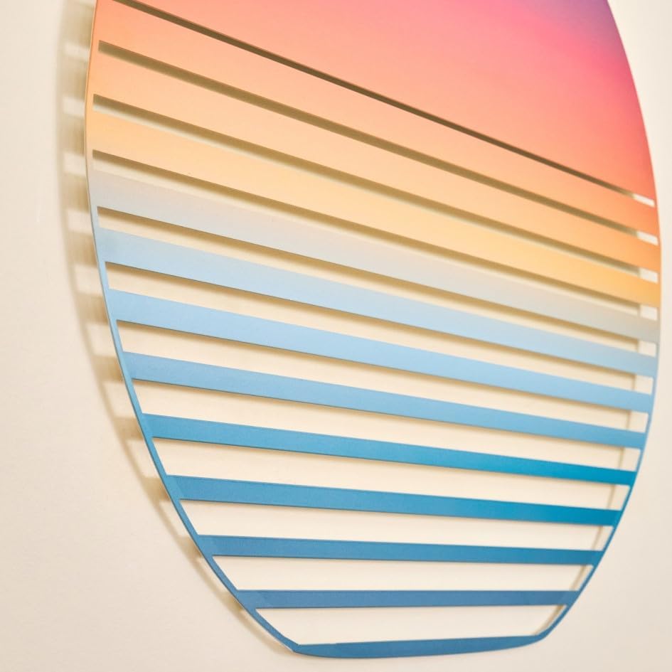 NEODECO Sunset on Sea Metal Wall Art