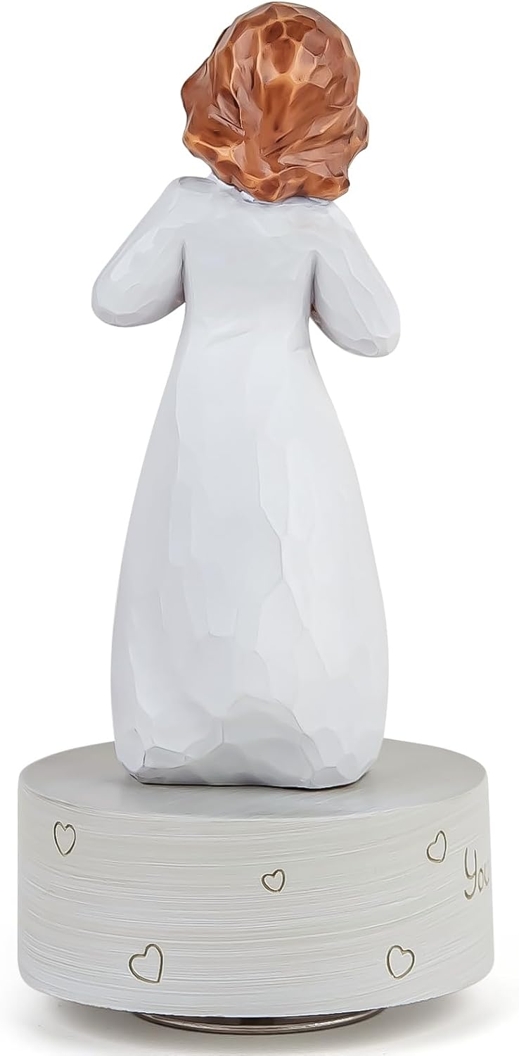 AIDLNS Music Box for Girls Love Heart Figurine