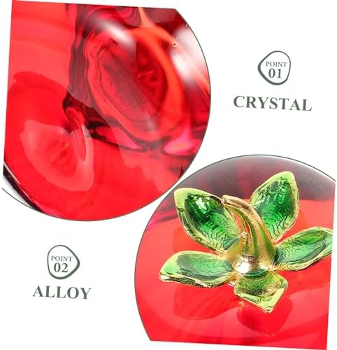 Zerodeko Crystal Strawberry Persimmon Desktop Ornament