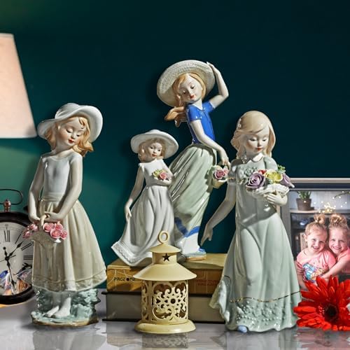 MTME Porcelain Figurine Back with Wishes Home Decor