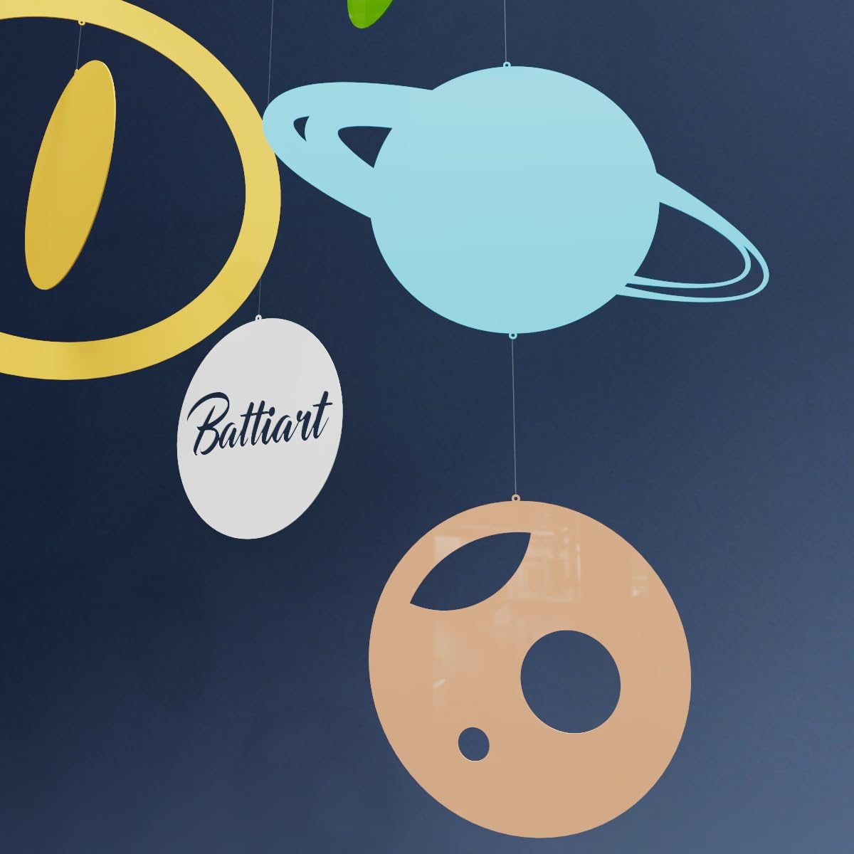 Solar System Hanging Mobile with Planets - Cosmic Decor