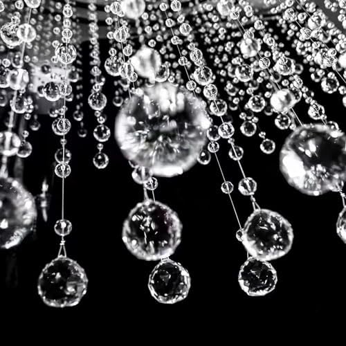 Crystal Beaded String Garland with 5 Strands 33 Feet Each