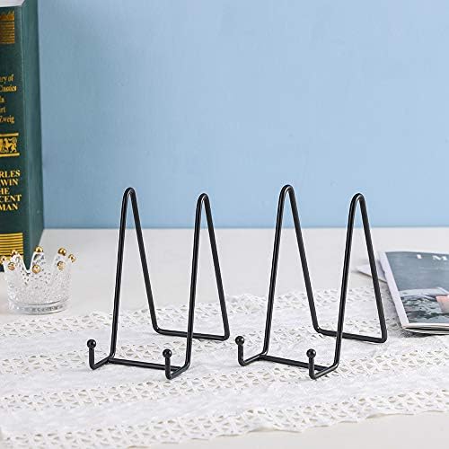 Artliving Plate Stands 6 Inch Black 6 Pack