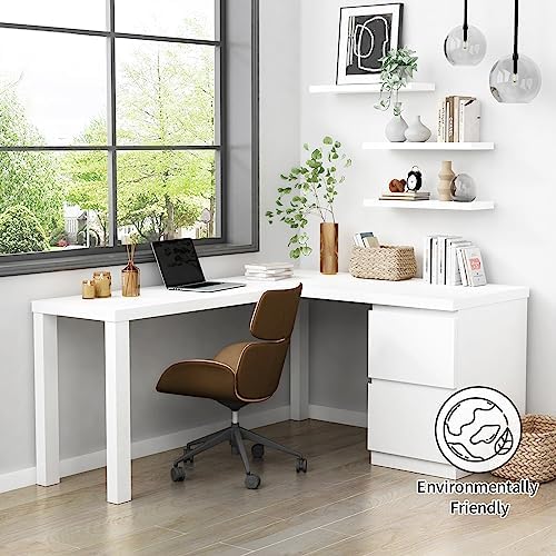 Forbena White Floating Shelves Set of 3
