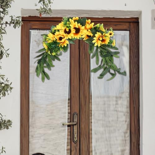 Artificial Sunflower Swag for Wedding Backdrop and Home Decor