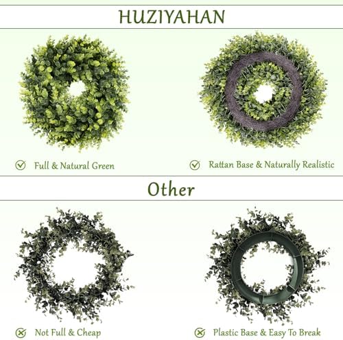 Boxwoods Door Wreath 16-18 inches All Season Decor