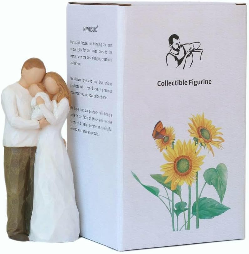 New Parent Baby Figurine Gift Statue Sculpted Figurine
