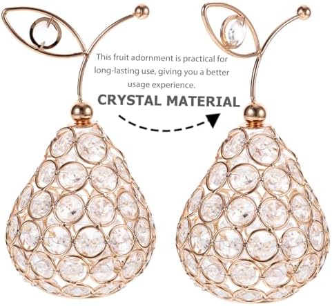 Creative Crystal Fruit Figurine Decor for Home and Office