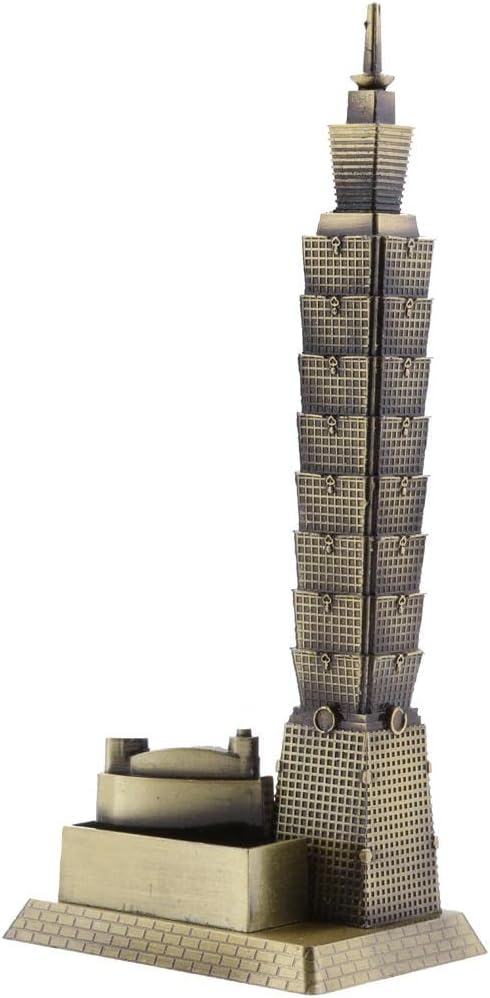 MERIGLARE Alloy Taipei 101 Tower Figurine Statue Decor Gift