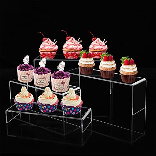 A DESIGN Clear Acrylic Display Risers 4 Pack Set