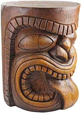 Design Toscano Grand Tiki Face Lono Tongue Side Table Statue