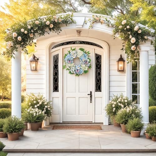 Valery Madelyn 18 Inch Spring Summer Wreath with Lights