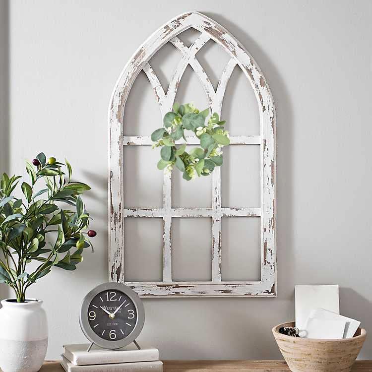 LSKYTOP 2 Pcs Eucalyptus Wreath for Kitchen Cabinet Decor