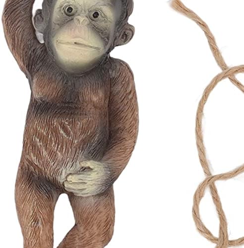 Garden Monkey Statue Exquisite Carving Resin Ornament