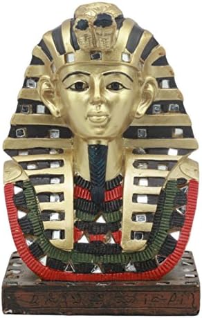 Ebros Ancient Egyptian Mask of King Tut Bust Statue 6 Inch Pharaoh Figurine