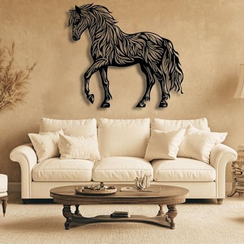 Flewfar Horse Wall Art Modern Metal Decor Steed